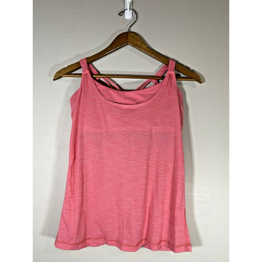 Lululemon Sunset‎ Salutation Tank Women’s Pink Crisscross Stewpot Racerback Top